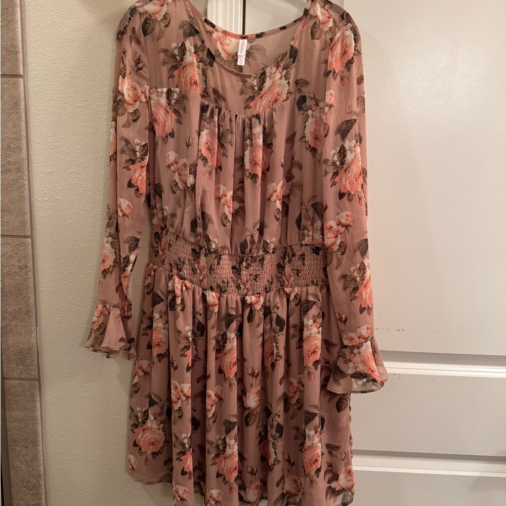 Floral Long Sleeve Dress